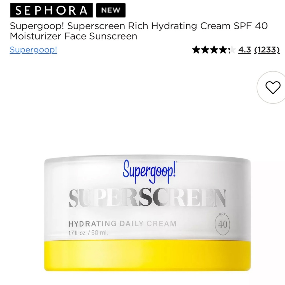 Supergoop! Superscreen Hydrating Daily Cream NEW IN BOX!! This stuff is amazing! - Picture 15 of 15